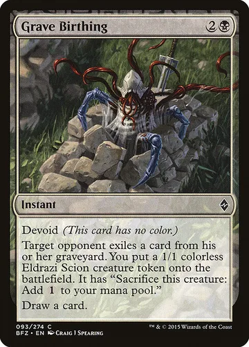 Grave Birthing 93, carta de Magic: The Gathering de Battle for Zendikar