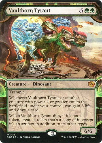 Vaultborn Tyrant 61, carta de Magic: The Gathering de The Big Score