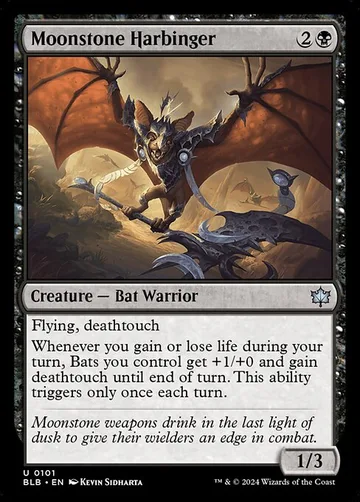 Moonstone Harbinger 101, carta de Magic: The Gathering de Bloomburrow