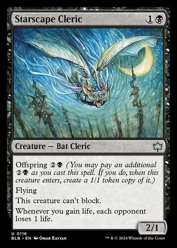 Starscape Cleric 116, carta de Magic: The Gathering de Bloomburrow