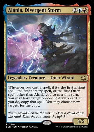 Alania, Divergent Storm 204, carta de Magic: The Gathering de Bloomburrow