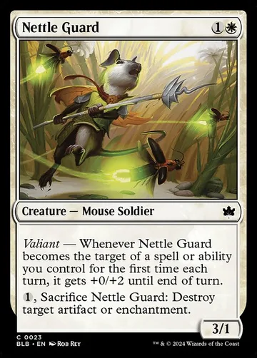 Nettle Guard 23, carta de Magic: The Gathering de Bloomburrow
