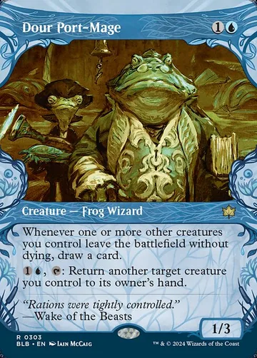 Dour Port-Mage 303, carta de Magic: The Gathering de Bloomburrow