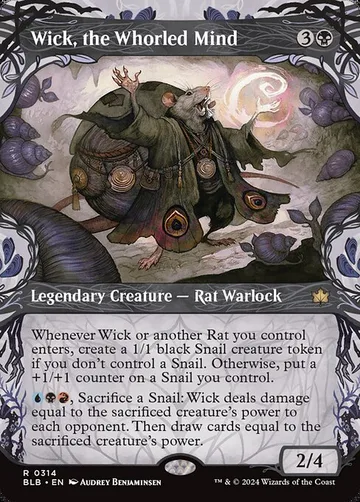 Wick, the Whorled Mind 314, carta de Magic: The Gathering de Bloomburrow