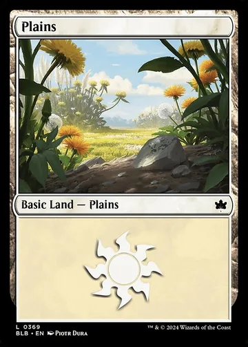 Plains 369, carta de Magic: The Gathering de Bloomburrow