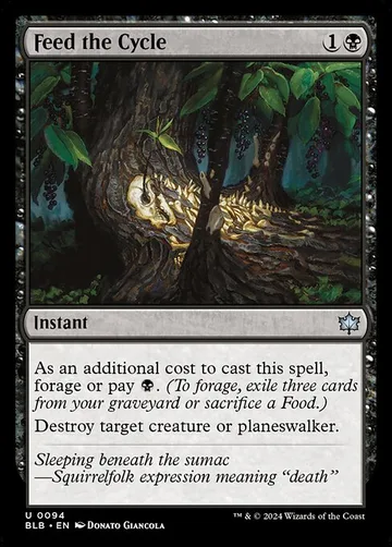 Feed the Cycle 94, carta de Magic: The Gathering de Bloomburrow