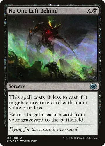 No One Left Behind 109, carta de Magic: The Gathering de The Brothers' War