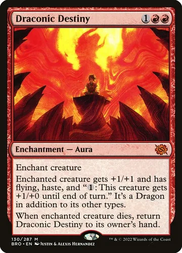 Draconic Destiny 130, carta de Magic: The Gathering de The Brothers' War