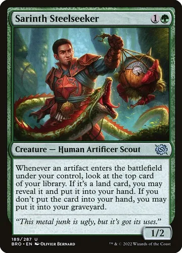 Sarinth Steelseeker 189, carta de Magic: The Gathering de The Brothers' War