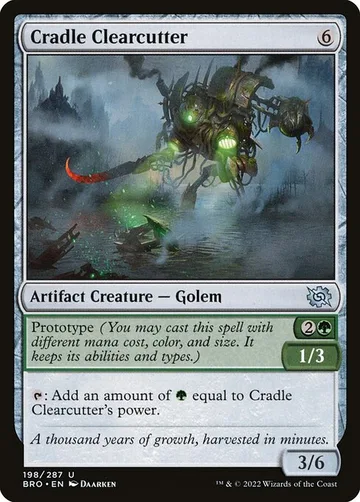 Cradle Clearcutter 198, carta de Magic: The Gathering de The Brothers' War