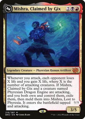 Mishra, Claimed by Gix 216, carta de Magic: The Gathering de The Brothers' War