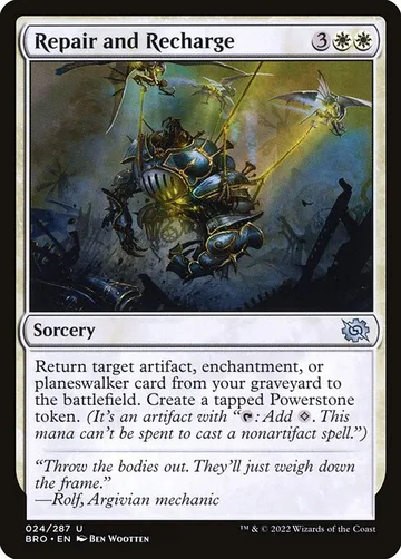 Repair and Recharge 24, carta de Magic: The Gathering de The Brothers' War