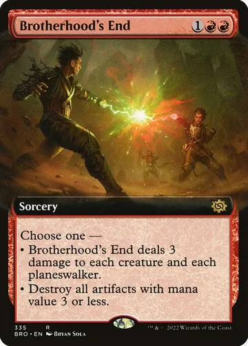 Brotherhood's End 335, carta de Magic: The Gathering de The Brothers' War