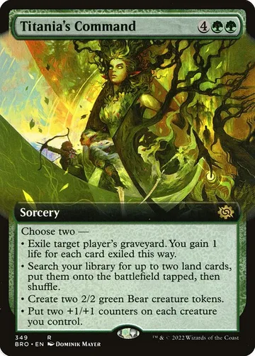 Titania's Command 349, carta de Magic: The Gathering de The Brothers' War