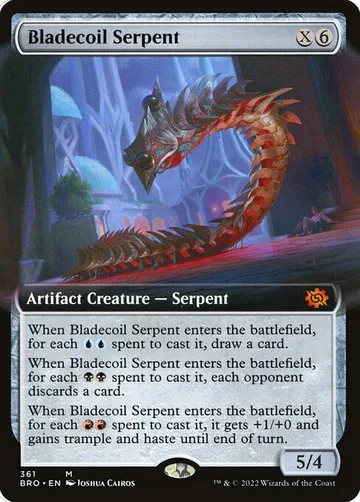 Bladecoil Serpent 361, carta de Magic: The Gathering de The Brothers' War