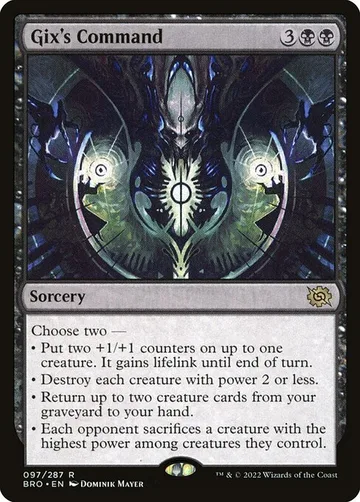 Gix's Command 97, carta de Magic: The Gathering de The Brothers' War