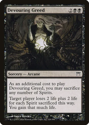 Devouring Greed 110, carta de Magic: The Gathering de Champions of Kamigawa