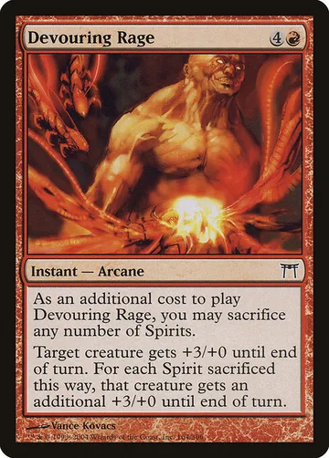Devouring Rage 164, carta de Magic: The Gathering de Champions of Kamigawa