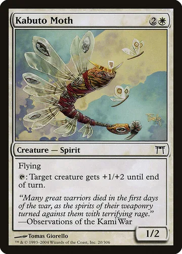 Kabuto Moth 20, carta de Magic: The Gathering de Champions of Kamigawa