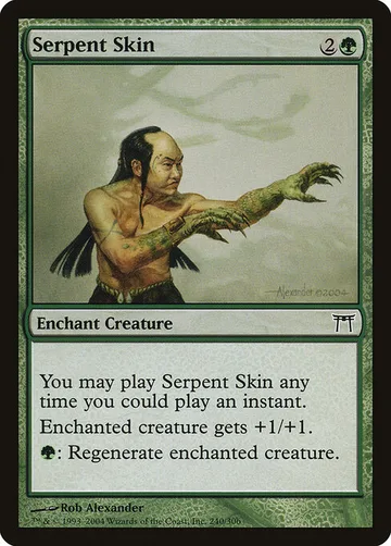 Serpent Skin 240, carta de Magic: The Gathering de Champions of Kamigawa