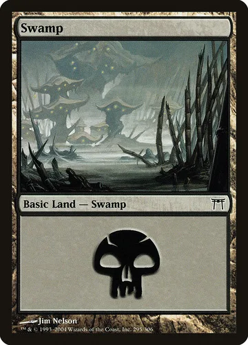 Swamp 295, carta de Magic: The Gathering de Champions of Kamigawa