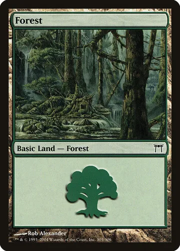 Forest 305, carta de Magic: The Gathering de Champions of Kamigawa