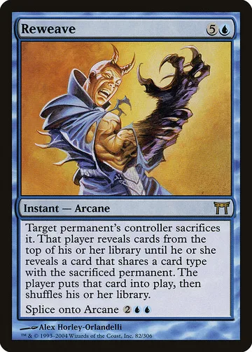 Reweave 82, carta de Magic: The Gathering de Champions of Kamigawa