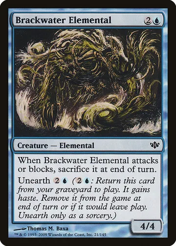 Brackwater Elemental 21, carta de Magic: The Gathering de Conflux