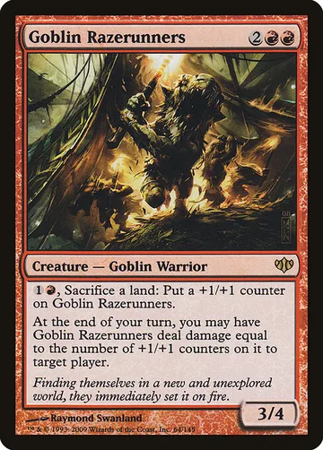 Goblin Razerunners 64, carta de Magic: The Gathering de Conflux
