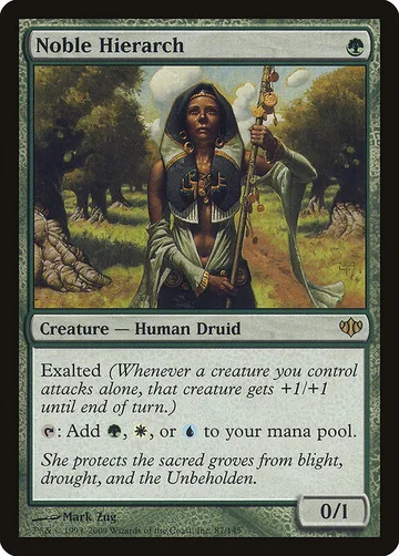 Noble Hierarch 87, carta de Magic: The Gathering de Conflux