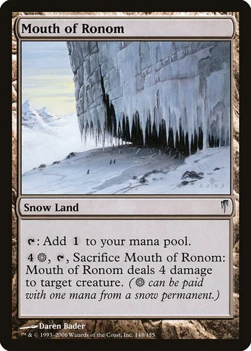 Mouth of Ronom 148, carta de Magic: The Gathering de Coldsnap