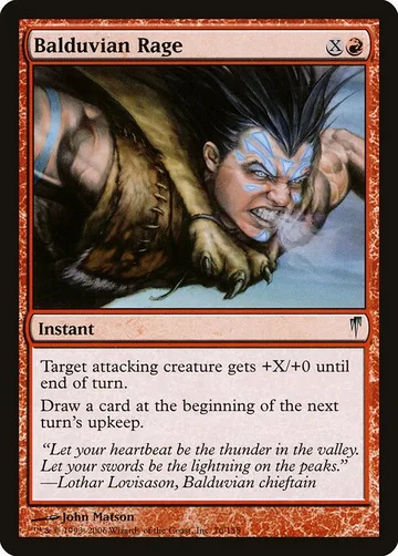 Balduvian Rage 76, carta de Magic: The Gathering de Coldsnap