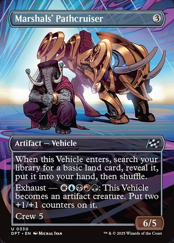 Marshals' Pathcruiser 330, carta de Magic: The Gathering de Aetherdrift