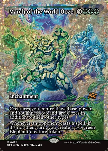 March of the World Ooze 412, carta de Magic: The Gathering de Aetherdrift
