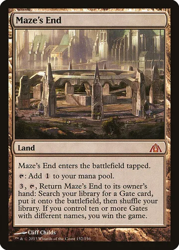 Maze's End 152, carta de Magic: The Gathering de Dragon's Maze