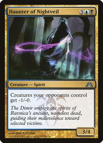 Haunter of Nightveil 76, carta de Magic: The Gathering de Dragon's Maze