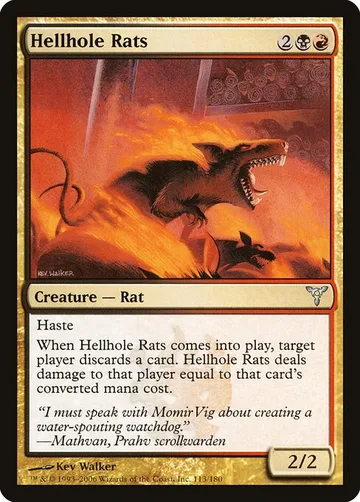 Hellhole Rats 113, carta de Magic: The Gathering de Dissension