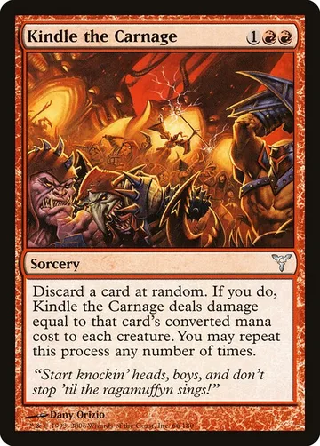 Kindle the Carnage 66, carta de Magic: The Gathering de Dissension