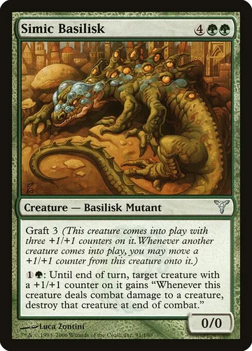 Simic Basilisk 91, carta de Magic: The Gathering de Dissension