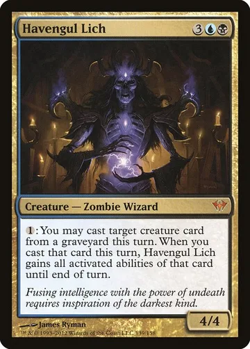 Havengul Lich 139, carta de Magic: The Gathering de Dark Ascension