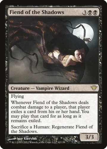 Fiend of the Shadows 62, carta de Magic: The Gathering de Dark Ascension