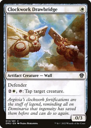 Clockwork Drawbridge 13, carta de Magic: The Gathering de Dominaria United