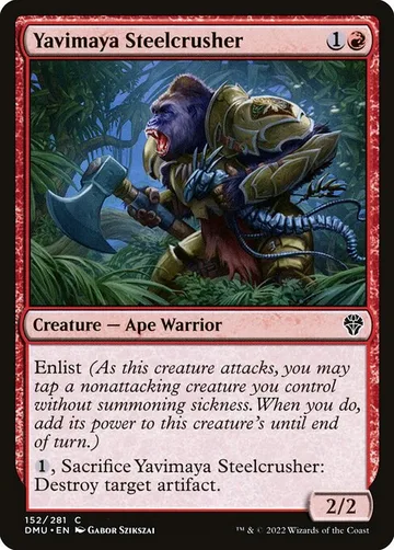Yavimaya Steelcrusher 152, carta de Magic: The Gathering de Dominaria United