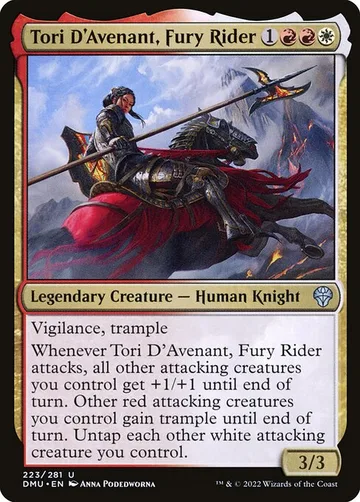 Tori D'Avenant, Fury Rider 223