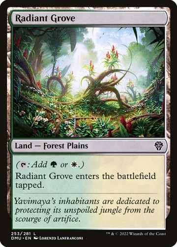 Radiant Grove 253, carta de Magic: The Gathering de Dominaria United