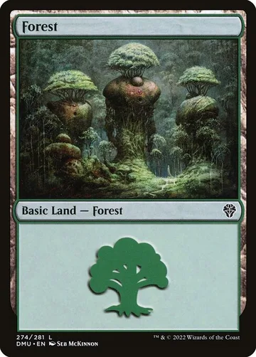 Forest 274, carta de Magic: The Gathering de Dominaria United