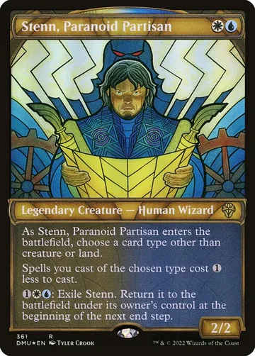 Stenn, Paranoid Partisan 361, carta de Magic: The Gathering de Dominaria United