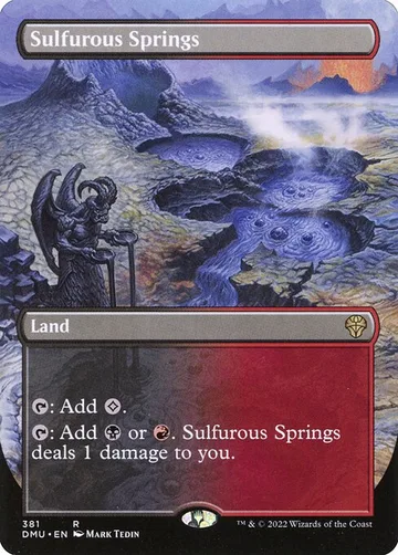 Sulfurous Springs 381, carta de Magic: The Gathering de Dominaria United