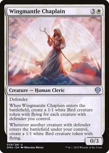 Wingmantle Chaplain 39, carta de Magic: The Gathering de Dominaria United