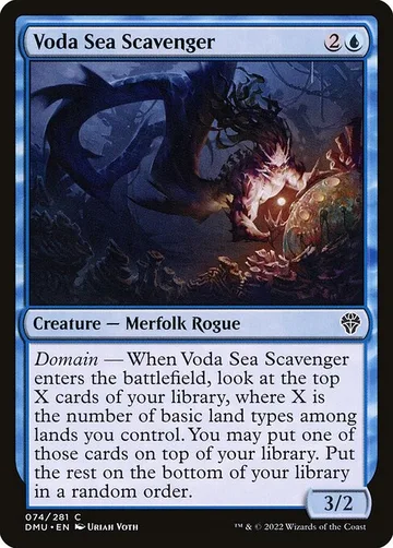Voda Sea Scavenger 74, carta de Magic: The Gathering de Dominaria United